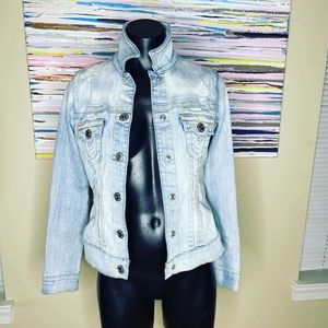 LIKE NEW TRU Religious JEAN JACKET